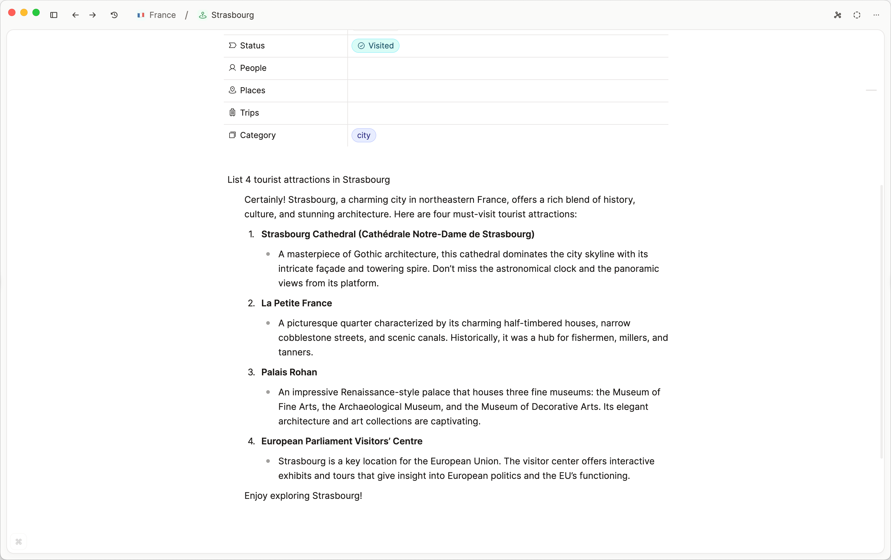 ask ai command output