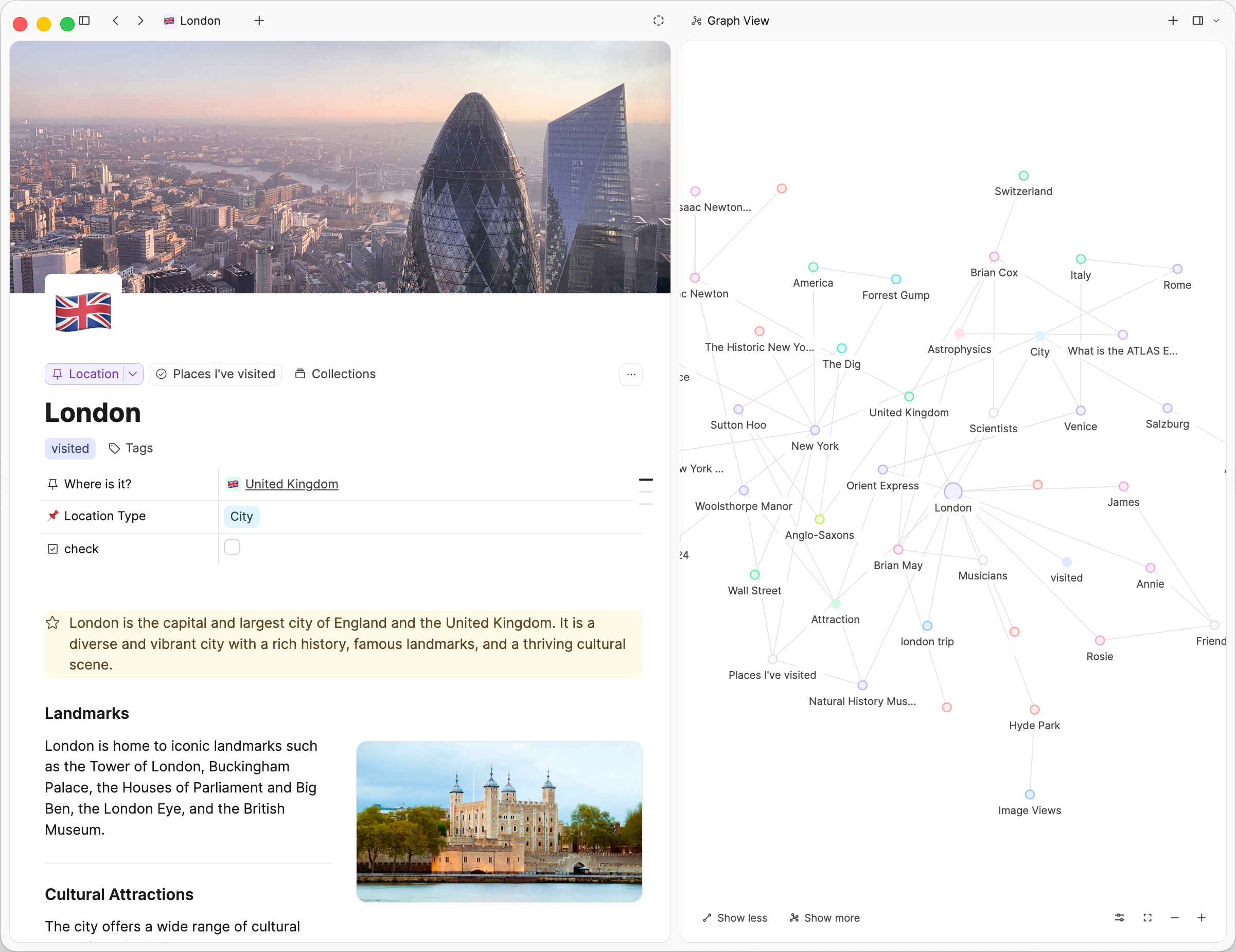 Graph view