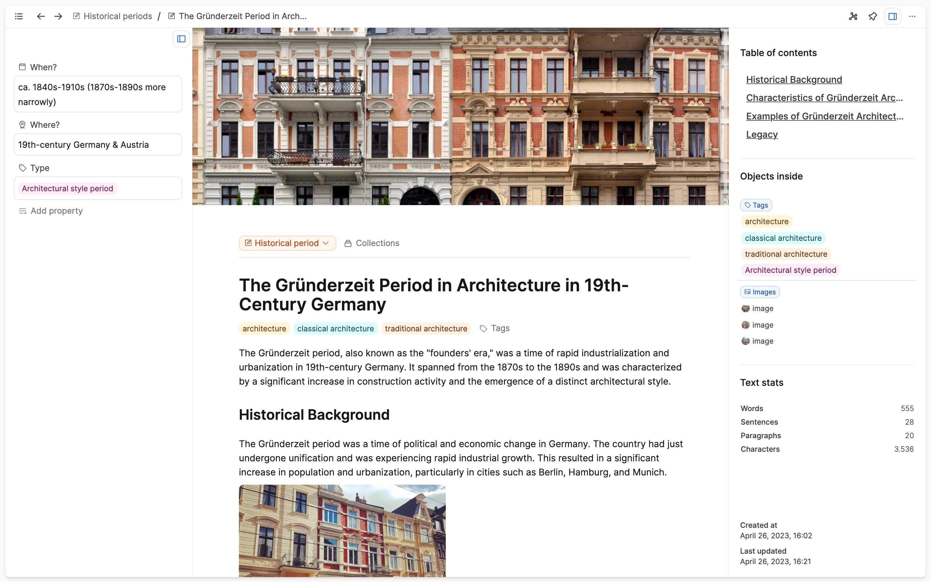 Encyclopedia example