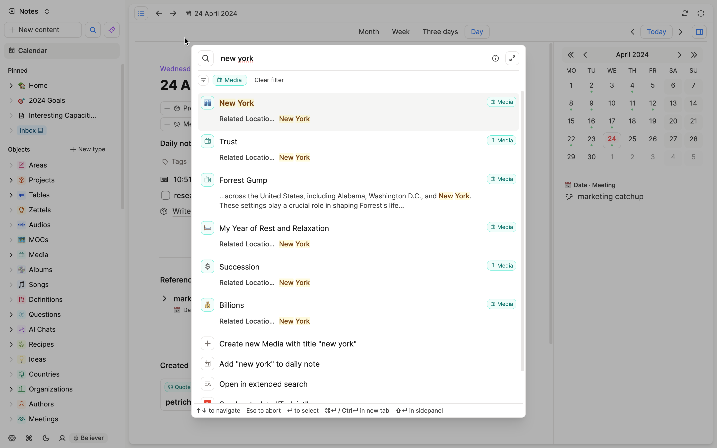 search with tag results