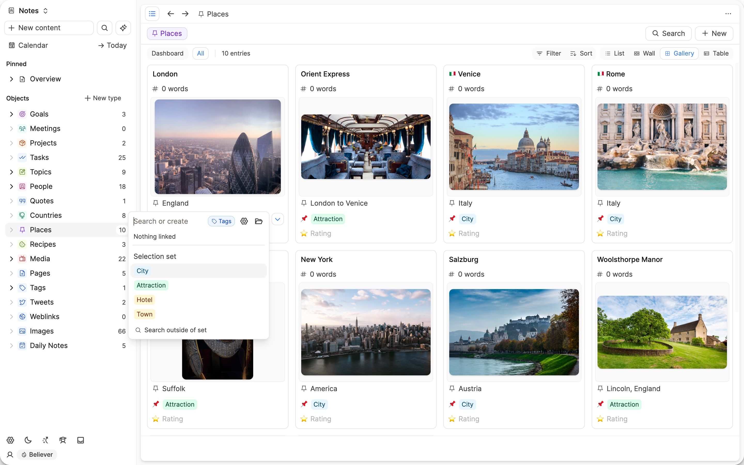Edit property from the card