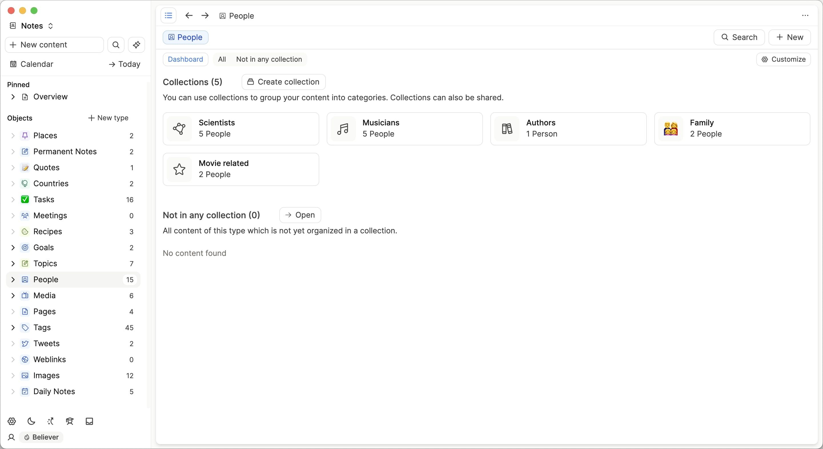 tags v collections image
