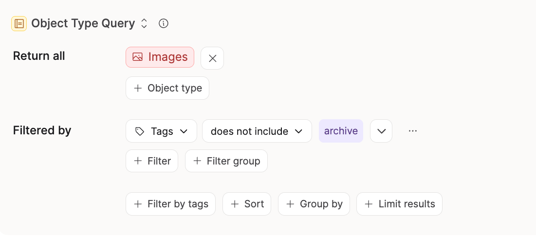 Archive query