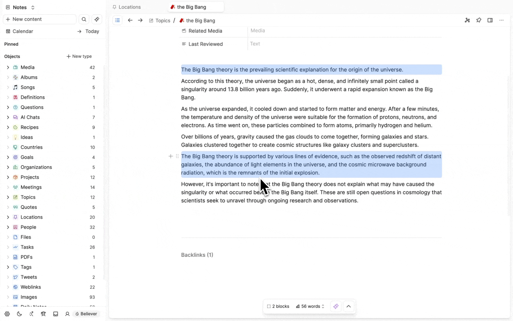 Blocks as AI Context